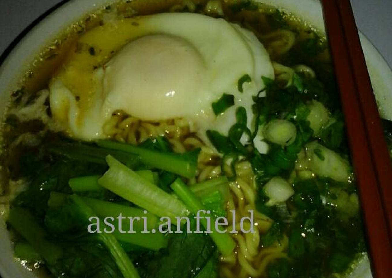 Indomie rebus kuah jahe