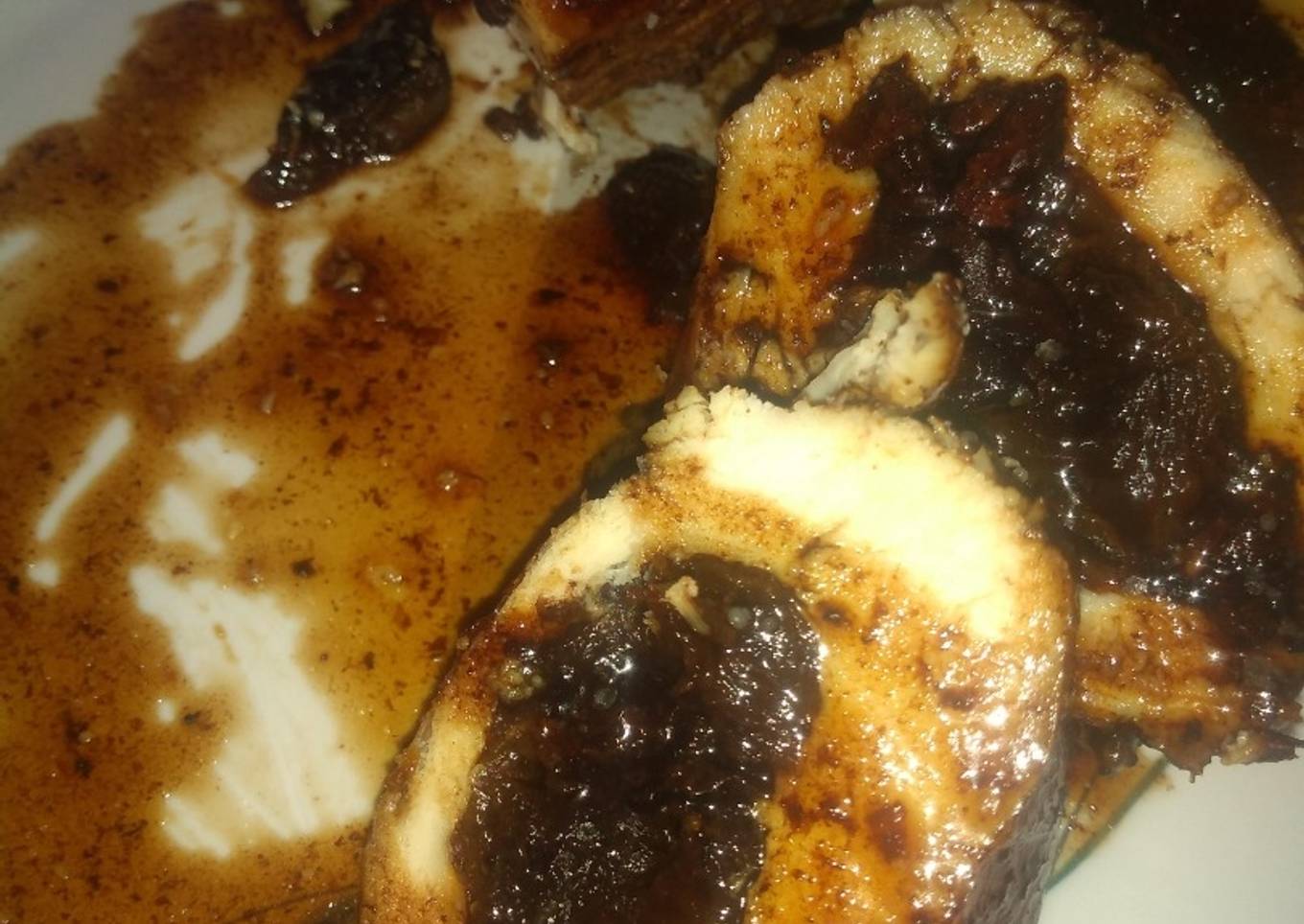 Pechugas de pollo agridulces rellenas