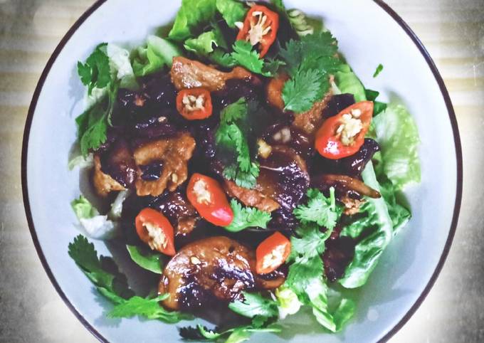 Bagaimana Membuat Ricebowl Selada Ayam Jamur Anti Gagal