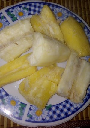 Una foto de Yucas sancochadas
