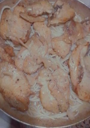 صورة لوصفة بيكاتا بالفراخ والمشروم 😋