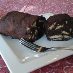 A picture of Devilish Chocolate Rum Log.