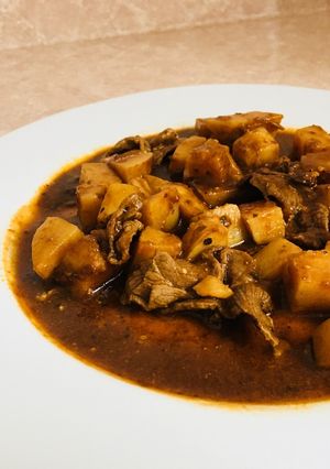Una foto de Bistec de Res en Chile Pasilla
