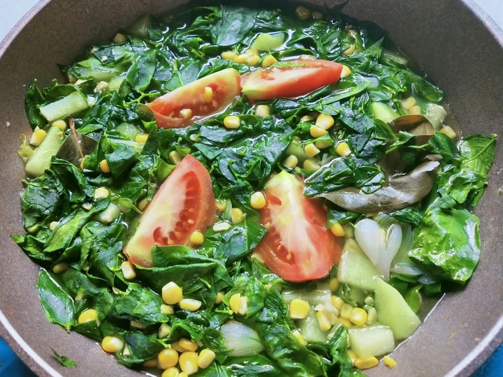 Cara Sederhana Menyiapkan Resep  Sayur bening katuk, jagung dan labu siam yang Enak, Enak Banget