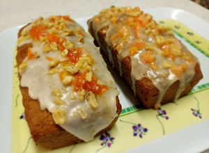 Una foto de Budín de zanahoria con nueces