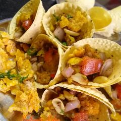 A picture of Cone Papad Chat.