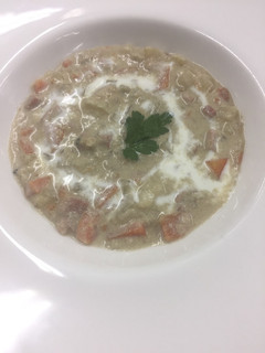 Una foto de Crema de almejas