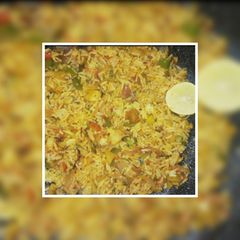 A picture of Tawa Fried Rice.