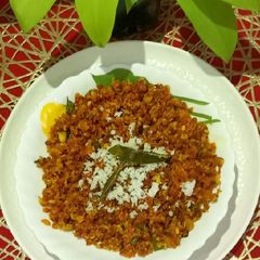 A picture of Carrot Poriyal.