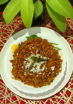 A picture of Carrot Poriyal.