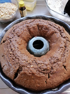 Una foto de Budín de chocolate y avellanas. Diana