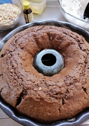 Una foto de Budín de chocolate y avellanas. Diana
