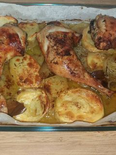 Una foto de Pollo al horno