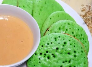 Foto resep 111. Serabi Bandung Kuah Kinca Durian