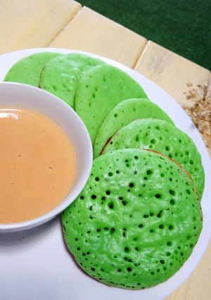Foto resep 111. Serabi Bandung Kuah Kinca Durian