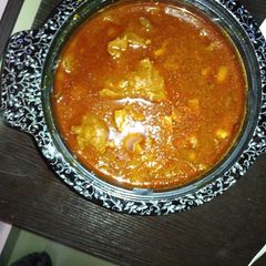 Beef and liver curry A picture of Beef and liver curry.