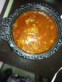 A picture of Beef and liver curry.