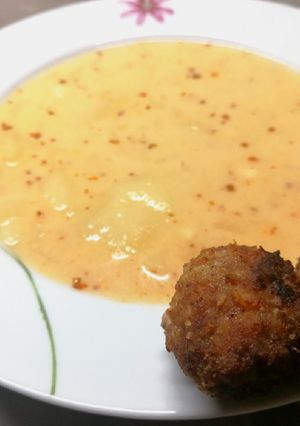 Krumplifőzelék fasírttal🥘 recept fotója