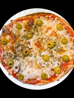 Una foto de Piadina de atún tipo pizza (546 kcal)