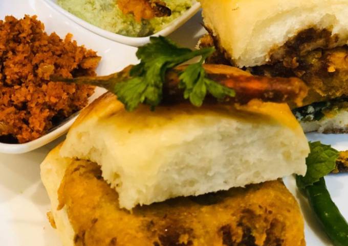 Recipe of Super Quick Homemade Whosayna’s Steak Vada Paau