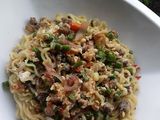 Beef and egg noodles