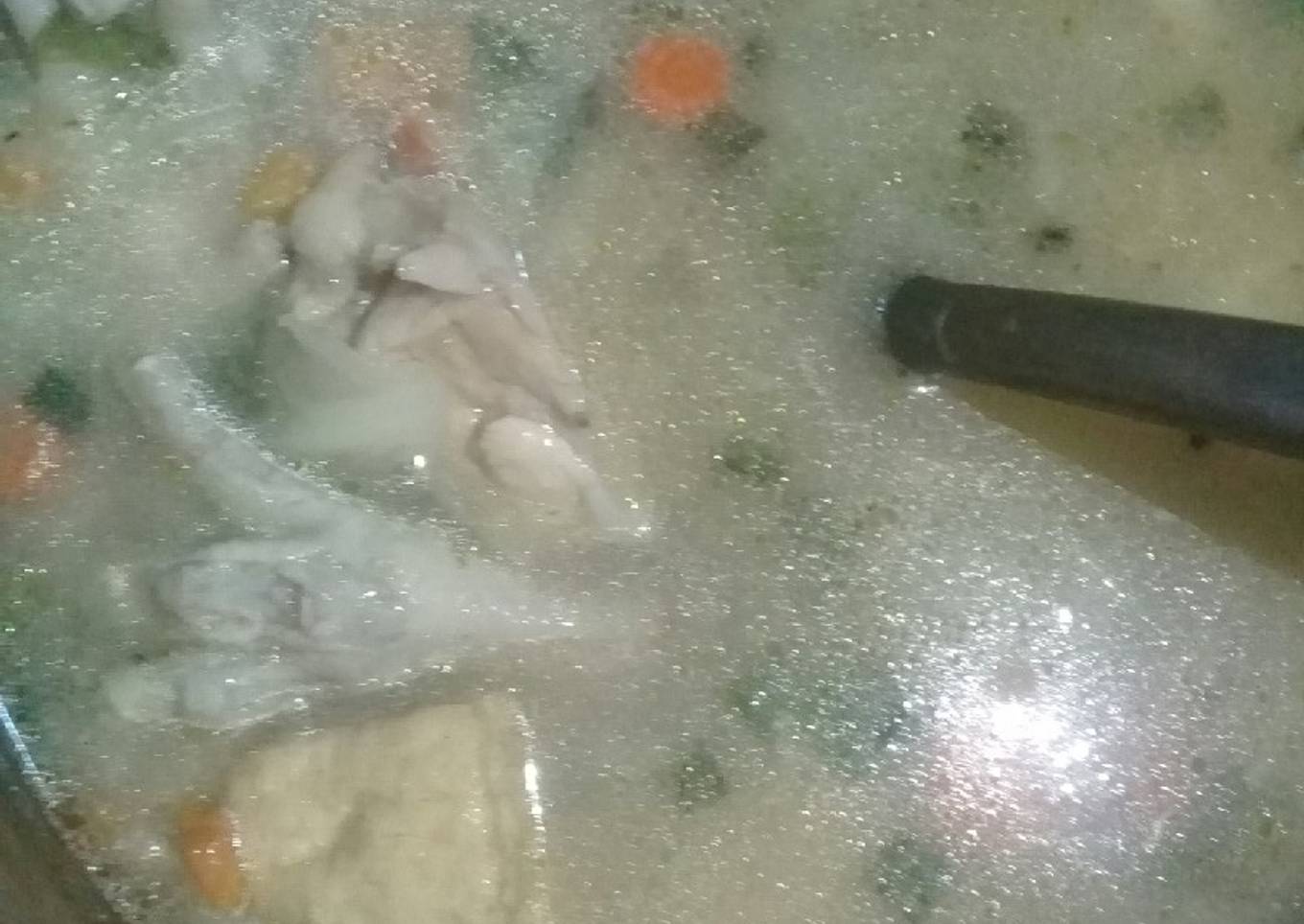 Sayur sop ayam + ceker