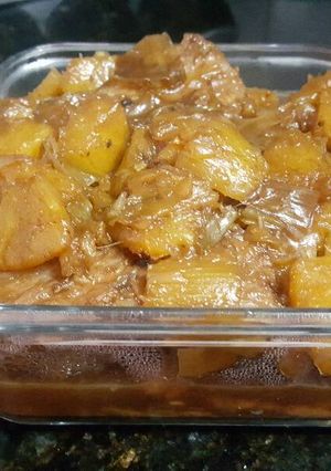 Una foto de Costillas caramelizadas con piña