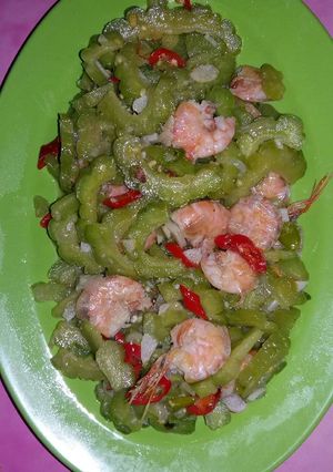 Foto resep Tumis pare mix udang