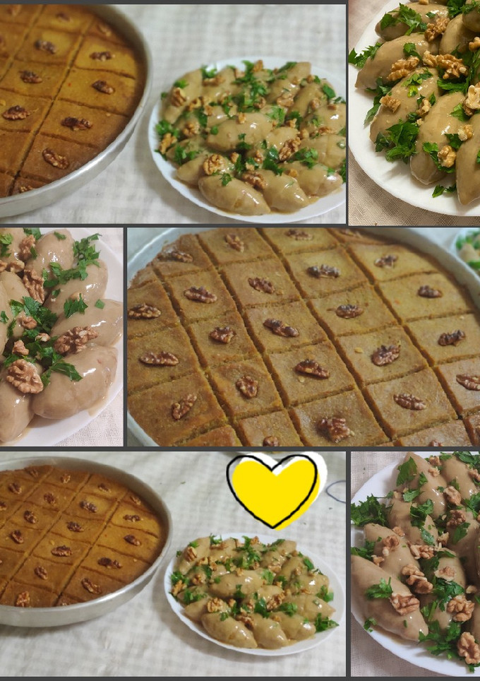 صورة لوصفة كبة الصينية وكبة مع صوص الطحينة والحامض