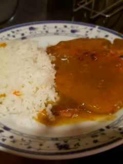 Una foto de Chuleta ahumada en Salsa verde