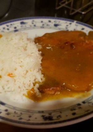 Una foto de Chuleta ahumada en Salsa verde