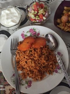 عکسی از دستور لوبیا پلو با گوشت چرخ کرده 🥰💕💝
