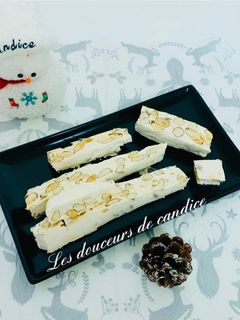 Une photo de Nougat tendre aux amandes