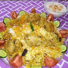 Spicy Chicken biryani A picture of Spicy Chicken biryani.