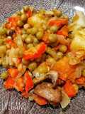 VEGANO "SABJI VATA" - (Arvejas y Hongos salteados)
