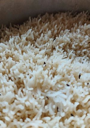 A picture of Zeera rice.