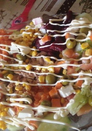 Una foto de Ensalada mixta buenísima
