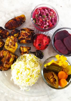 عکسی از دستور جوجه کباب