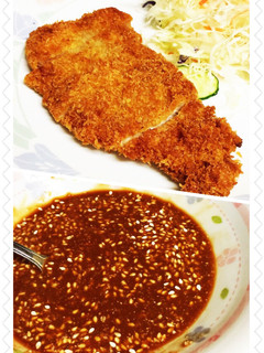 A picture of Easy Tonkatsu Sauce and Tonkatsu Recipe.