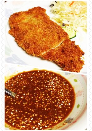 A picture of Easy Tonkatsu Sauce and Tonkatsu Recipe.