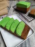 Cake Kukus Moca Pandan