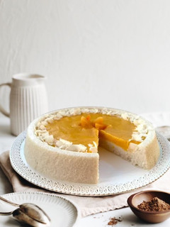 Foto di Torta Budino di Tapioca e Albicocche