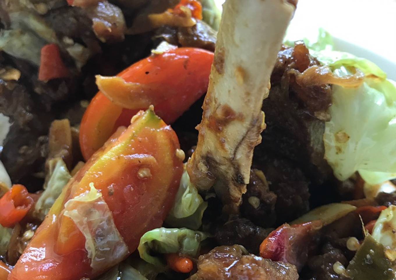 Tengkleng rica rica kambing papihh aldi