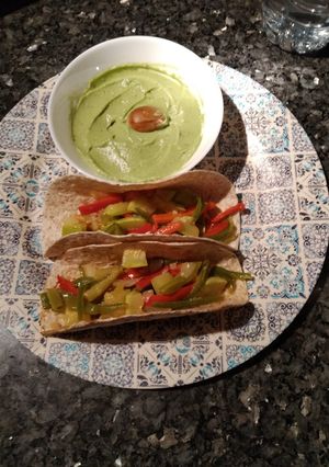 Foto principal de Fajitas vegetarianas con guacamole