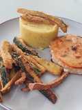 Bastones fritos de zapallo italiano (sirve de picoteo)