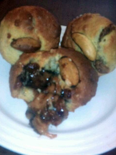 A picture of Sig's Brazil Nuts and Chocolate Caramel Muffins.