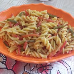 A picture of Simple vegetable pasta.