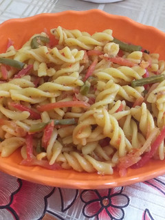 A picture of Simple vegetable pasta.