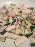 Pasta fatta in casa con zucchine e tonno