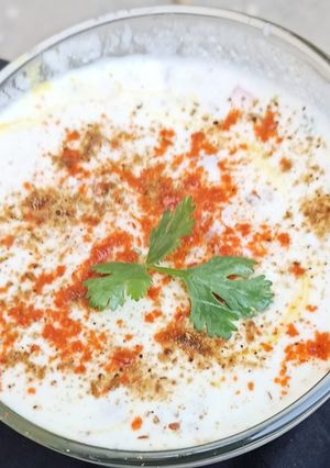 A picture of Kachumber Raita.